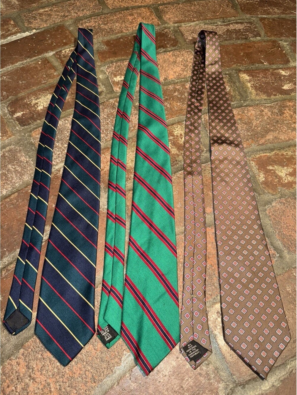 Lot Of 3  VTG Claybrooke Men’s Neckties Ties